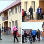 „Cu sprayul i-a dat în ochi, în gură” . Doi paznici au ajuns la spital, după o îmbrânceală cu localnicii care aşteptau ajutoarele pentru încălzire şi lemne
