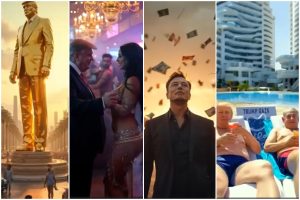 Fantezia lui Trump despre Gaza după război: statuie de aur uriașă, el la plajă cu Netanyahu, Elon Musk aruncă bani, dansatoare din buric