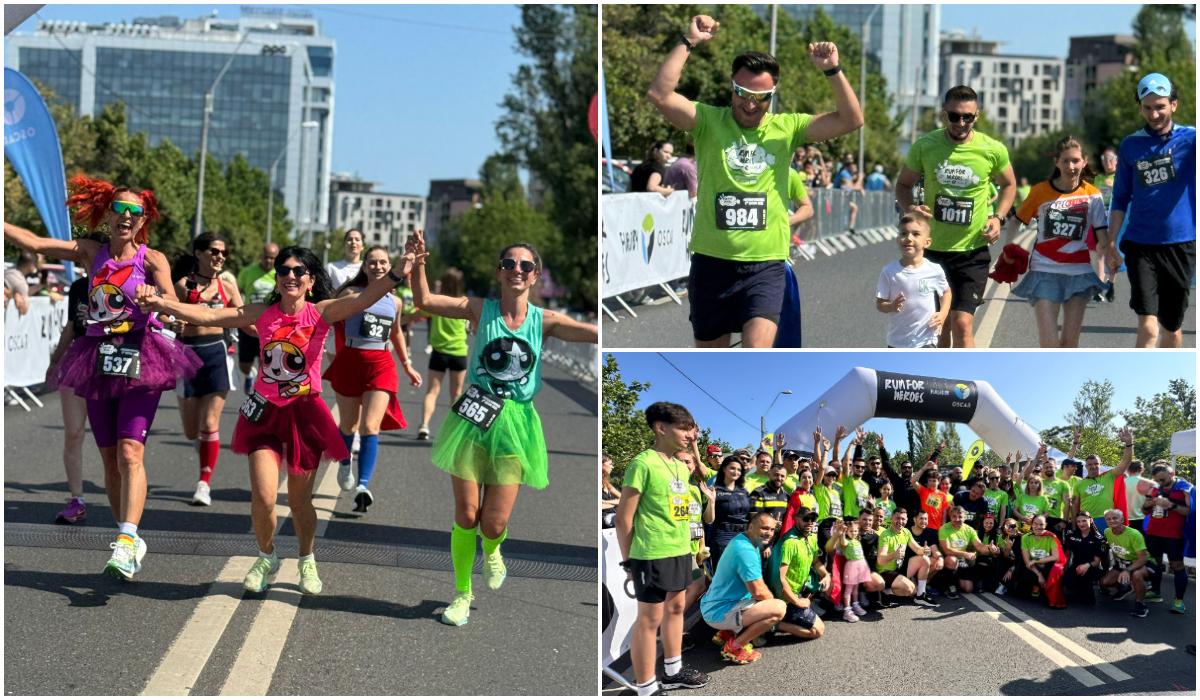 Maratonul „supereroilor” în Capitală. Sute de oameni au alergat pentru sprijinirea unui centru de psihoterapie
