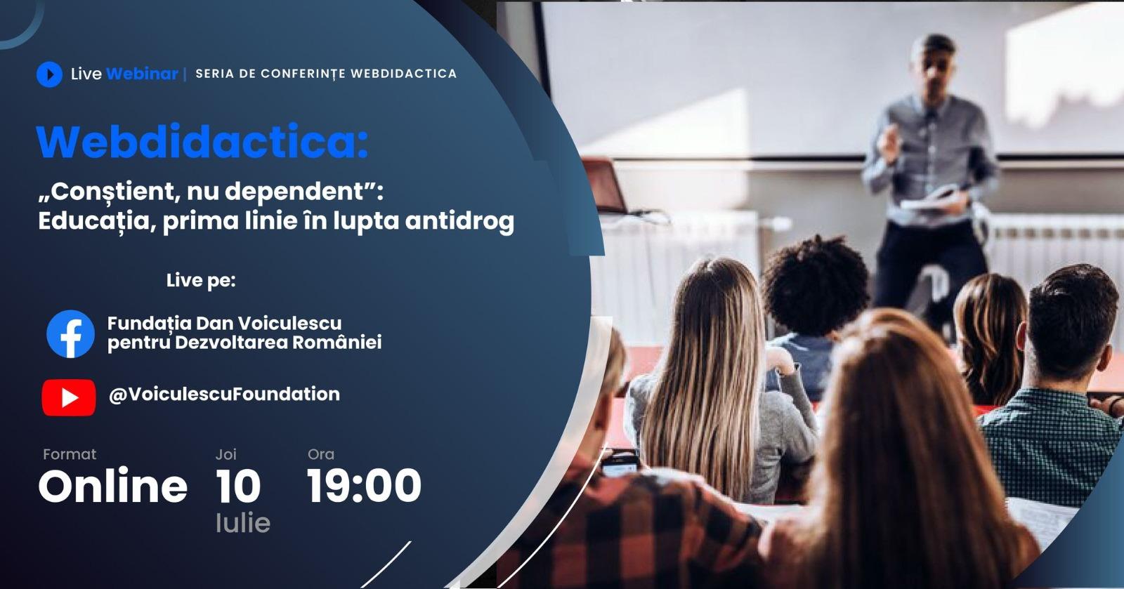 Tragedia tinerilor care ajung dependenți începe în tăcere. Soluții la Conferința Webdidactica
