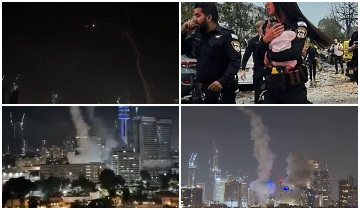 Iranul a lansat o ploaie de rachete peste Israel. Sute de români s-au adăpostit: „Sunt blocaţi”