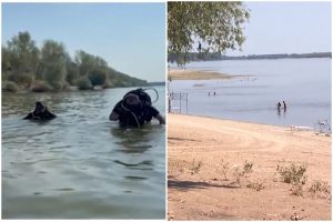 Plaja unde s-au înecat cei doi soți, neautorizată. Au ignorat semnul „înotul interzis” și au plătit cu viața