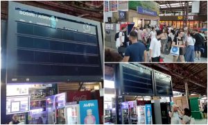 Haos în Gara de Nord din Capitală. Tabelele de afişaj a linilor şi camerele de supraveghere s-au defectat