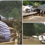 Localnicii din Broșteni privesc neputincioși în fața dezastrului: „Stau şi mă uit că suntem lipsiţi de putere”