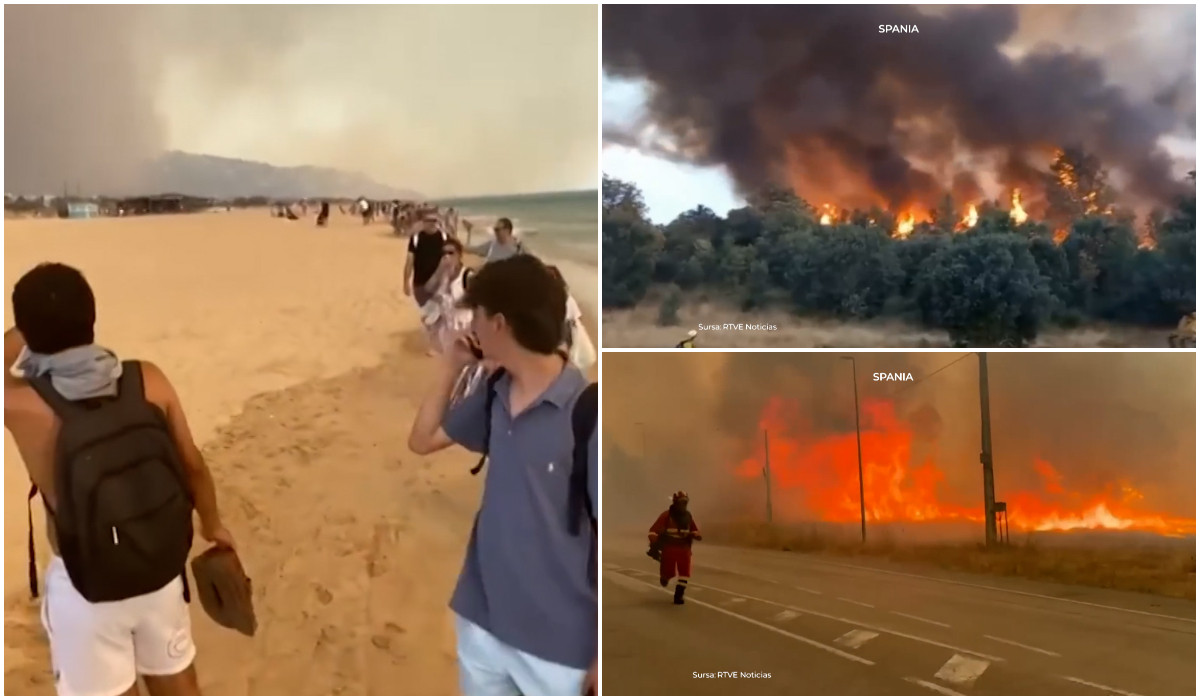 Europa arde. Un român a murit în Spania, mii de oameni evacuați: „În 5 minute eram înconjuraţi de foc”