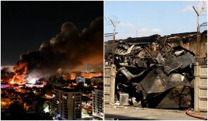 Filmul incendiului devastator din Pantelimon. Totul ar fi pornit de la instalația de climatizare
