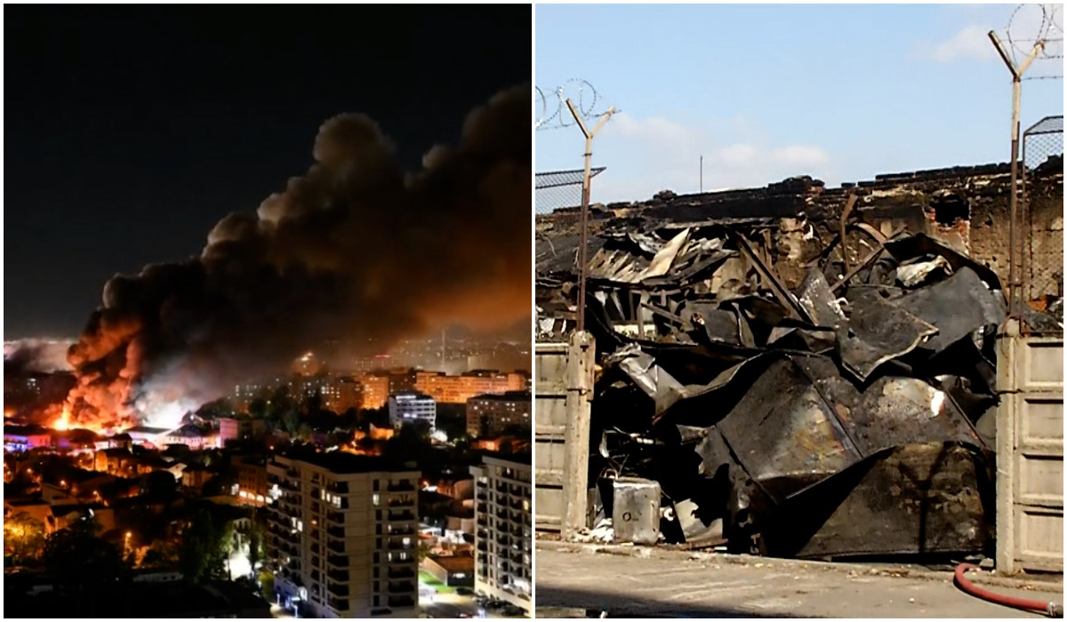 Filmul incendiului devastator din Pantelimon. Totul ar fi pornit de la instalația de climatizare