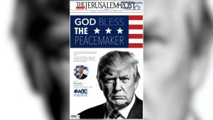 Copertă virală dedicată lui Trump în presa israeliană: „Dumnezeu să binecuvânteze făcătorul de pace”