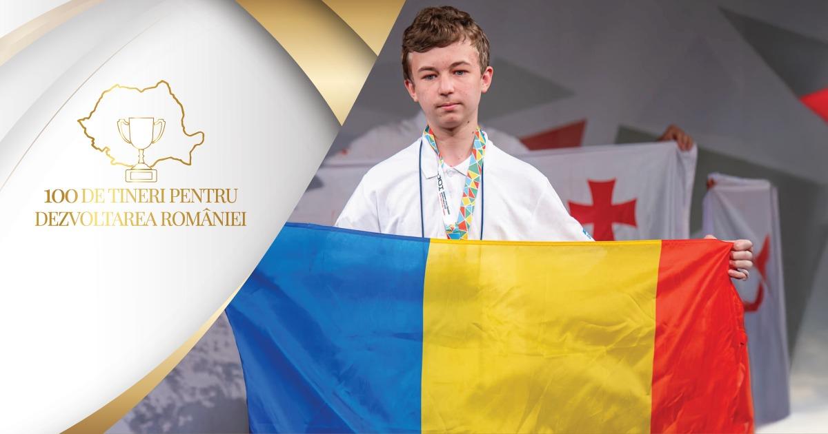Aur la olimpiada de matematică: Andrei Nemțișor, în campania „100 de tineri pentru dezvoltarea României”