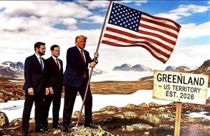 Trump s-a postat cum pune steagul american în Groenlanda. A publicat mesaje private de la Rutte şi Macron