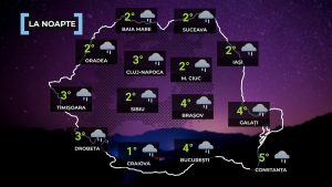 Vremea de mâine 27 ianuarie. Maxime de până la 12 grade, dar cu vreme închisă şi ploi în mai multe regiuni