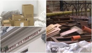 Constructorul care reabilita Biblioteca Judeţeană din Galaţi a „dispărut”. Şi-a lăsat şi sculele pe şantier