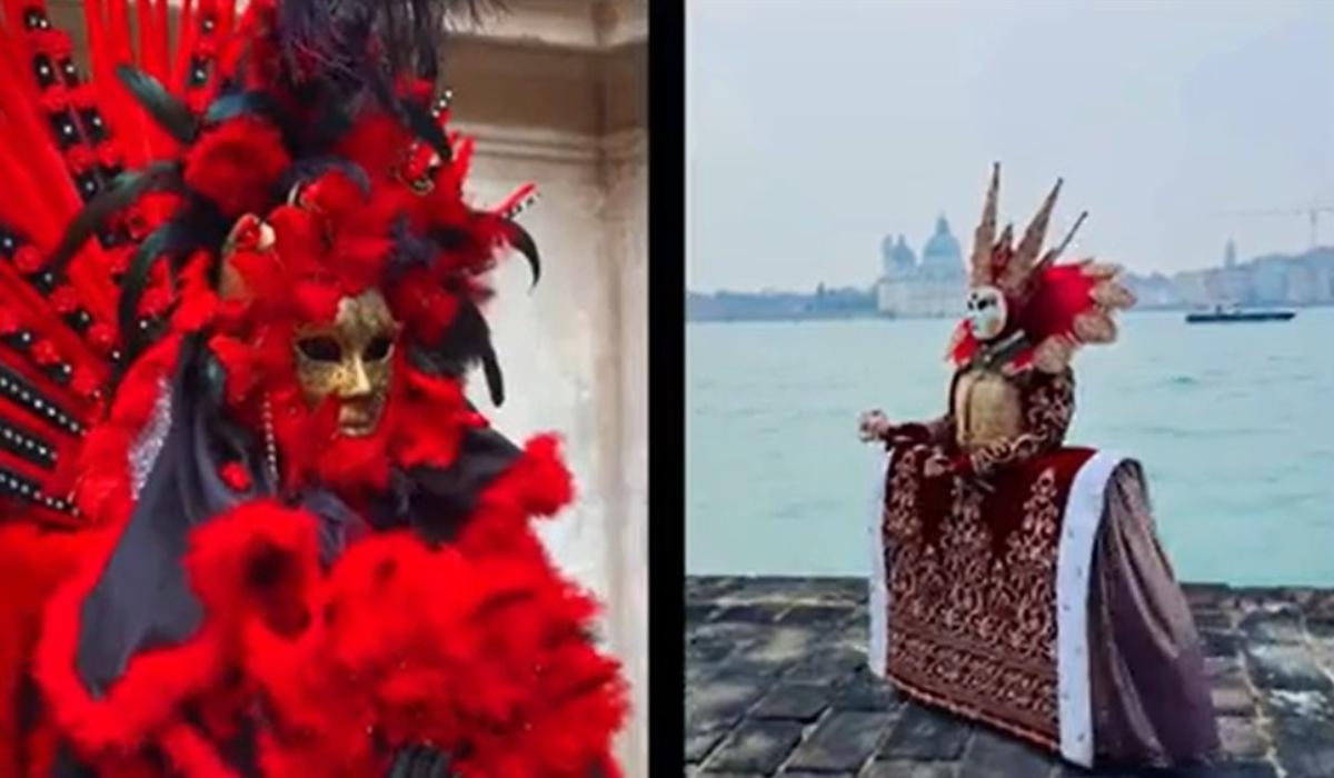 Oameni din toată lumea au venit la Veneţia să vadă unul dintre cele mai vechi carnavaluri din lume