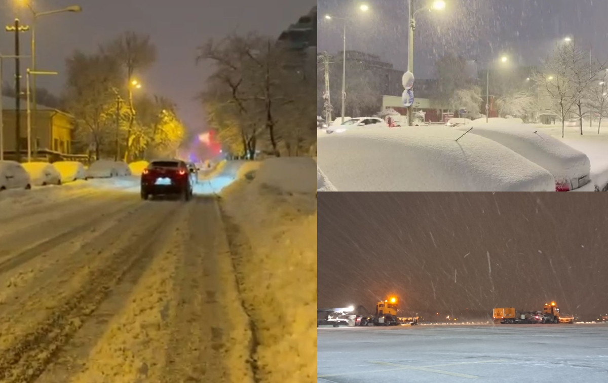 Viscol extrem în România: Cod roșu în Capitală și zăpadă de 50 cm. Alte zeci de județe afectate