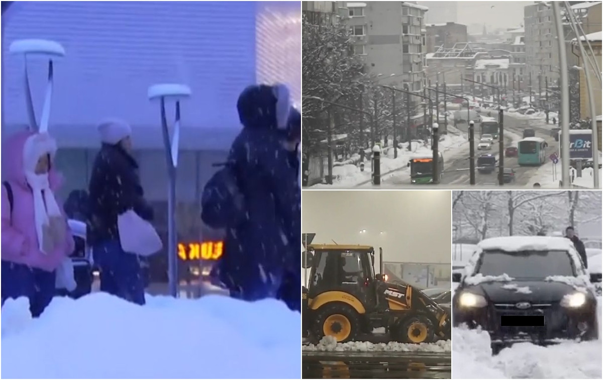 După ninsoarea record, Bucureștiul este încă îngropat în zăpadă: „Nu am mai trăit aşa ceva de la 12 ani”