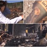 Soveja, după incendiu: oamenii caută în cenușă amintirile pierdute. „Mi s-a făcut pielea de găină”