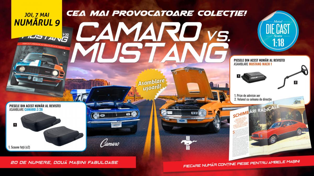 Războiul Legendelor: Istoria “Camaro vs. Mustang” Continuă cu Machete Noi