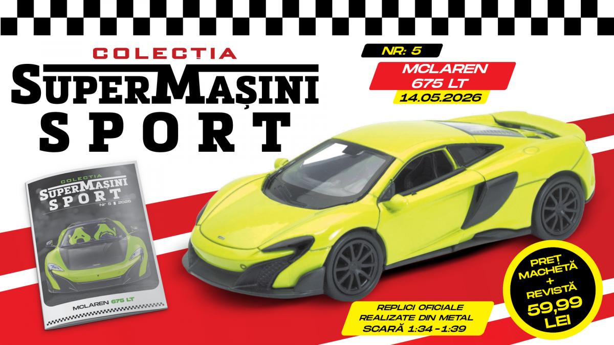 McLaren 675 LT: O bijuterie pe patru roți în colecția SuperMașini Sport