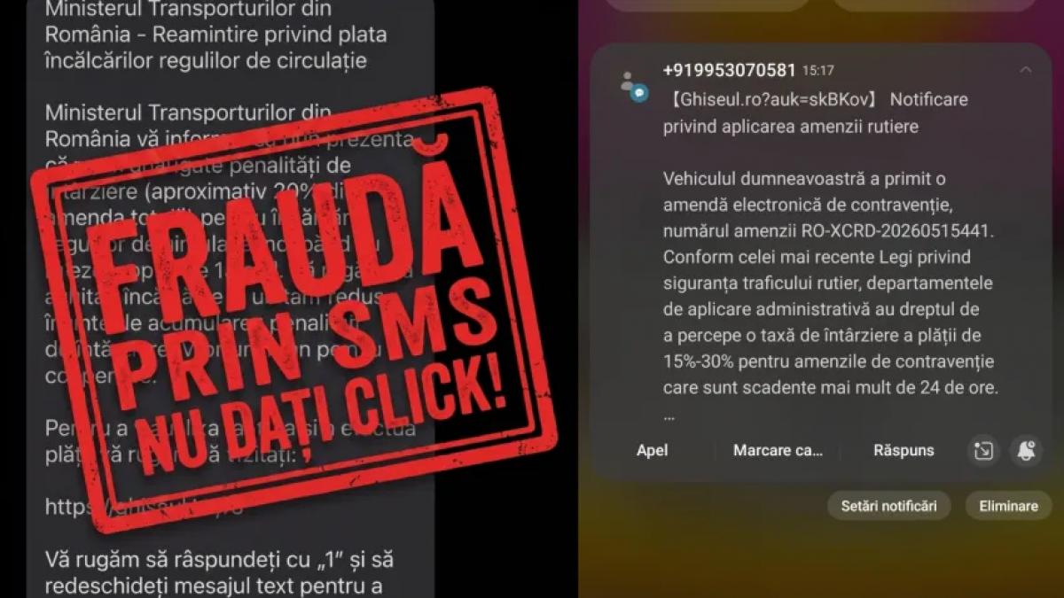 Atenție, șoferi: Cum să vă protejați de frauda „Amenda prin SMS”