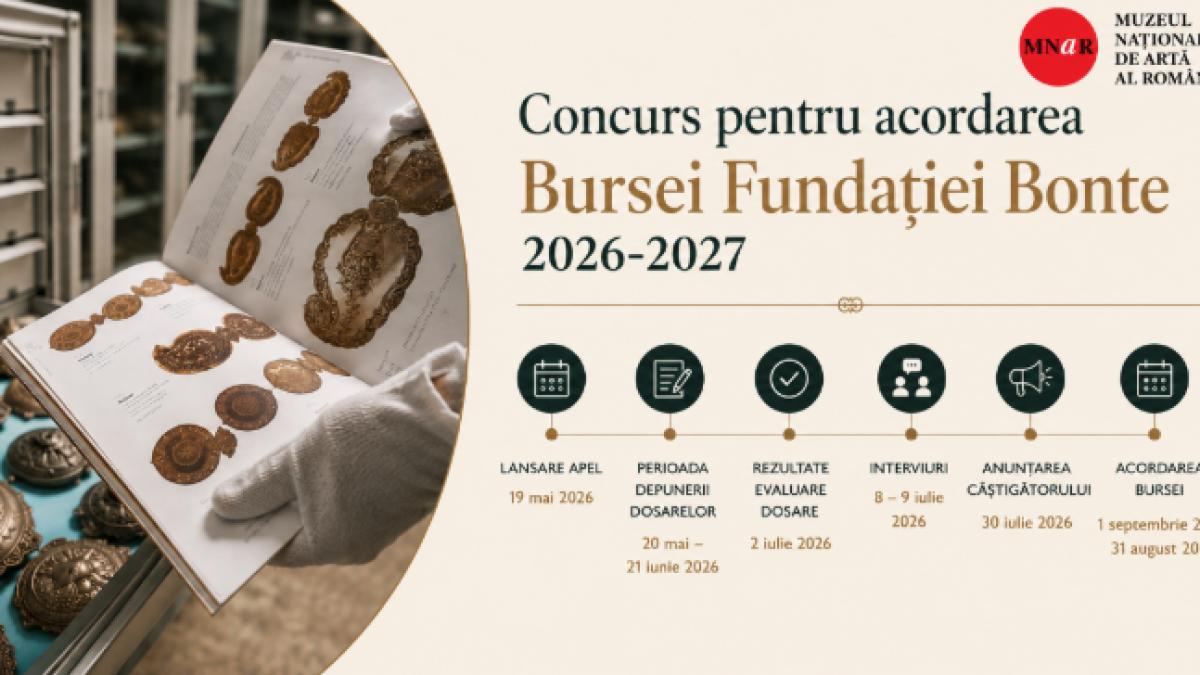 Bursa Bonte 2026 – 2027: O oportunitate pentru arta românească și tinerii creatori