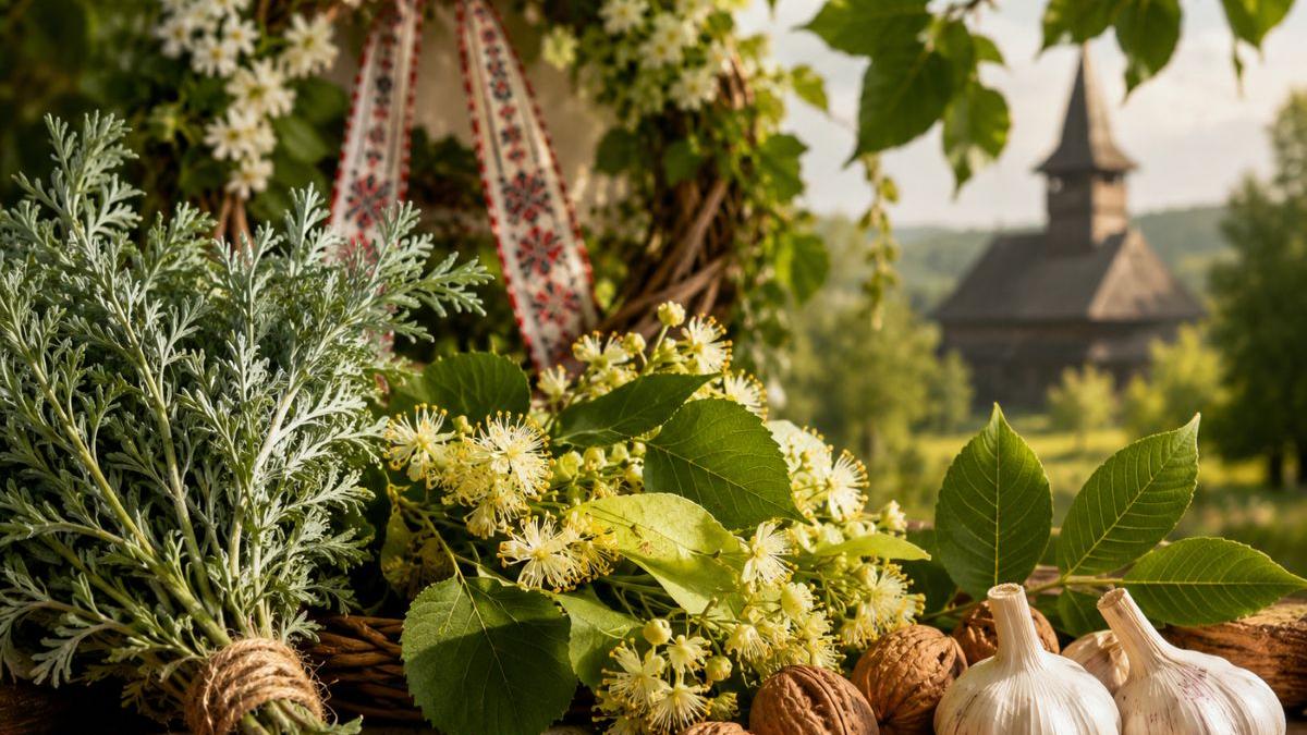 Tradiții Românești de Rusalii: Rolul Plantelor în Protecția Spiritului și Sănătății