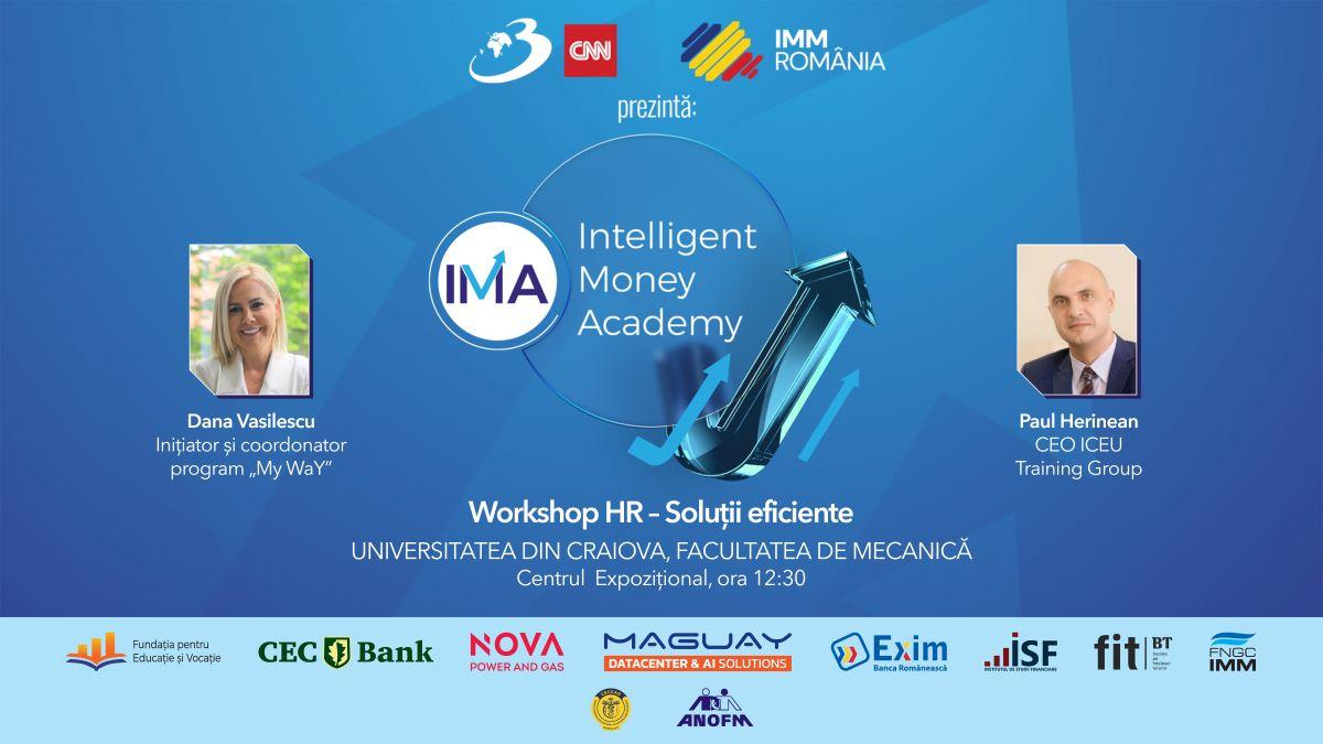 Explorarea dimensiunilor workshopului de HR: Oportunități și provocări în cadrul Intelligent Money Academy Craiova