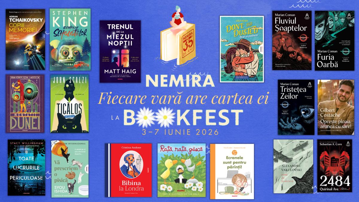 Editura Nemira la Bookfest 2026: O Vară Plină de Lecturi Captivante