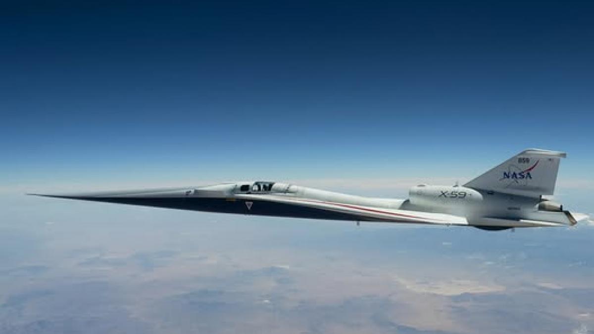 Inovație în aviație: NASA și provocarea zborului supersonic cu avionul experimental X-59