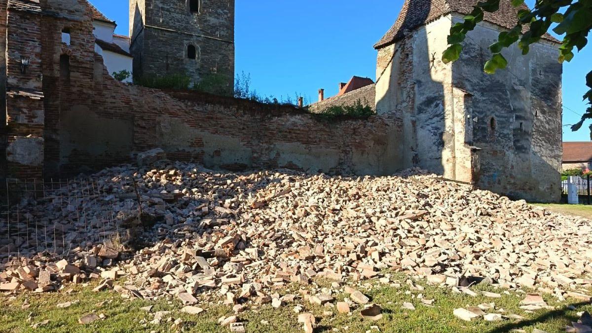 Prăbușirea Zidului Bisericii Fortificate: O Pierdere pentru Patrimoniul Cultural