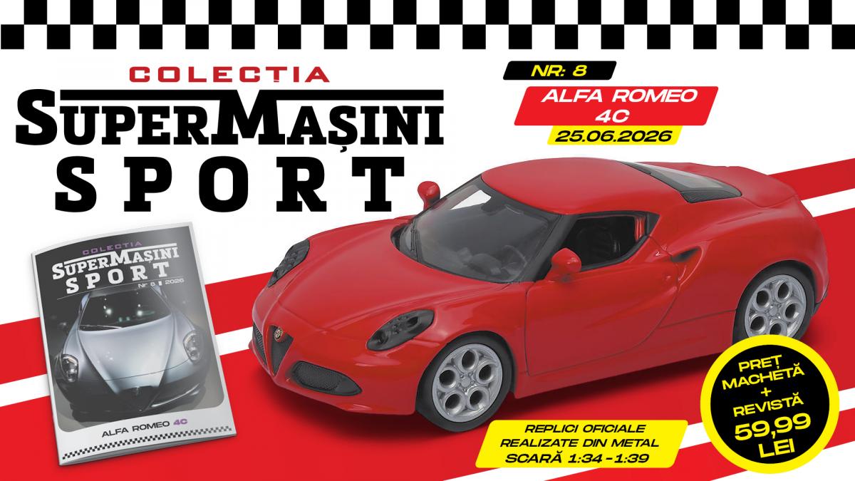 Întoarcerea Colecției „SuperMașini Sport” în Italia: O Privire Detaliată asupra Alfa Romeo 4C
