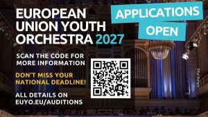 Oportunități pentru tinerii muzicieni: Selecția anuală pentru Orchestra de Tineret a Uniunii Europene – EUYO