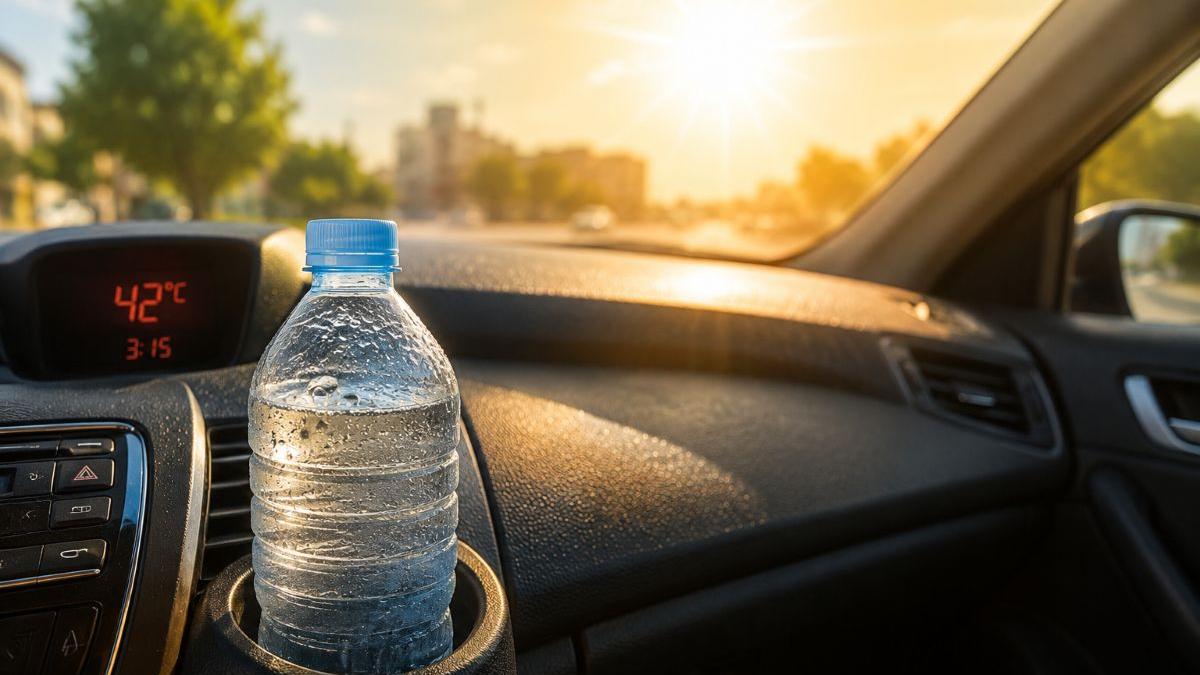 Pericolele ascunse ale apei în sticle lăsate în mașină pe caniculă: Riscuri chimice și bacteriene