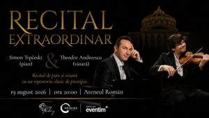 Recitalul Simon Trpčeski și Theodor Andreescu: O Întâlnire între Forța Pianului și Dialogul Vioarei la Ateneul Român